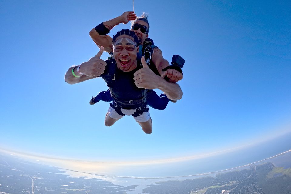 Freefalling over new york