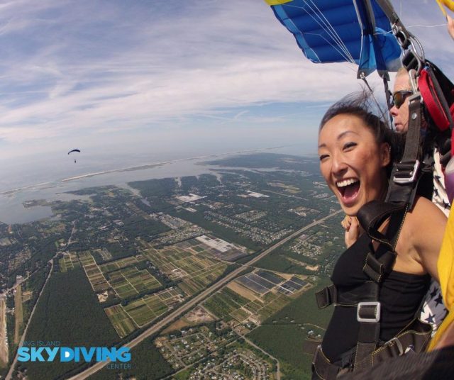 Skydiving view