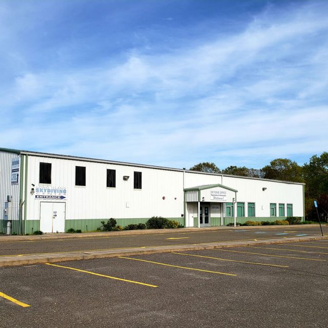 Long Island Skydiving Center office and hangar in New York.