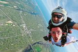 Skydiving over New York