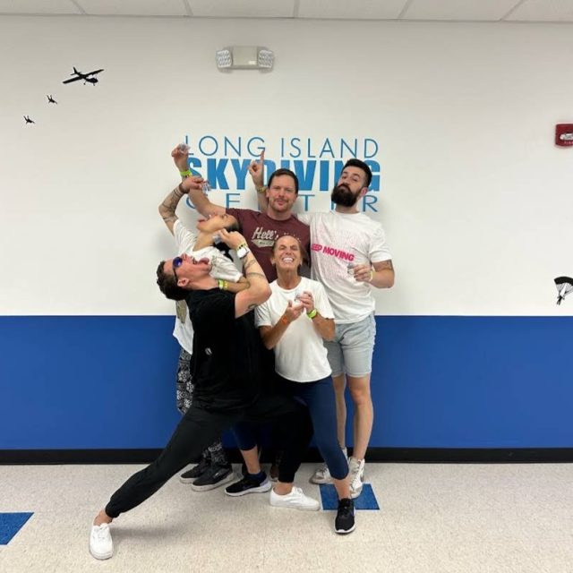 Group skydiving