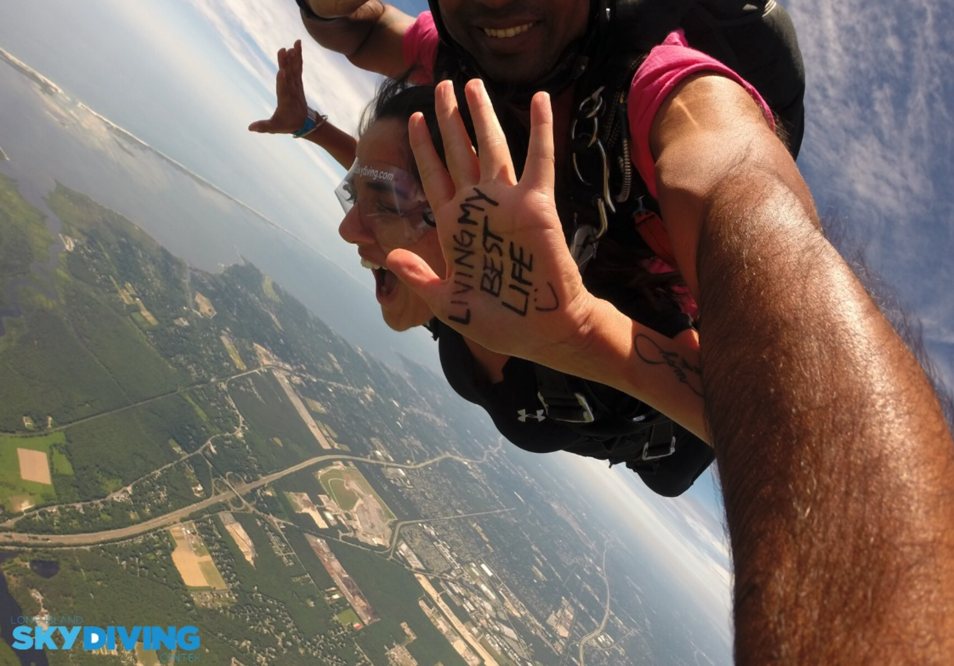 Skydiving slogan